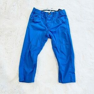 H&M Baby Kid’s Unisex Solid Blue Straight Leg Pants Size 12-18M